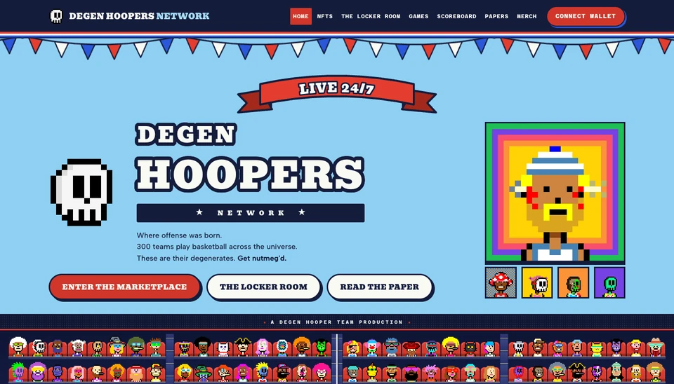 The Degen Hoopers Network home page